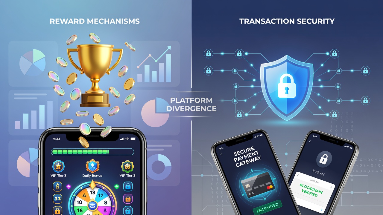 Comparison of transaction security features on Android and iOS casino apps